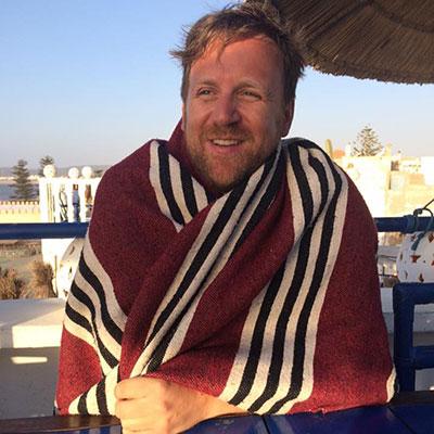 AACC professor, Forrest Caskey, at the beach.